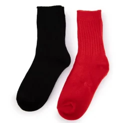 LES PETITES...PARIS Chaussettes lot x2 clotilde Femme ROUGE Outlet