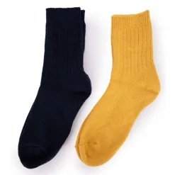 LES PETITES...PARIS Chaussettes lot x2 clotilde Femme JAUNE Outlet