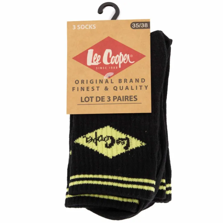 LEE COOPER Chaussettes lot x3 t27-30 Enfant NOIR