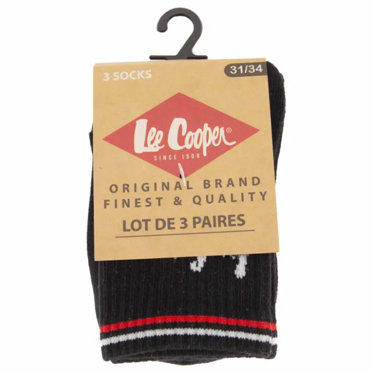 LEE COOPER Chaussettes lot x3 t27-30 glc0145sbis Enfant NOIR Hot
