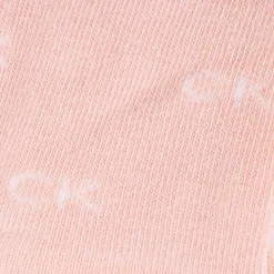 CALVIN KLEIN Chaussettes mi-haute liseré blanc logo imprimé lot x4 /gris Femme ROSE Outlet