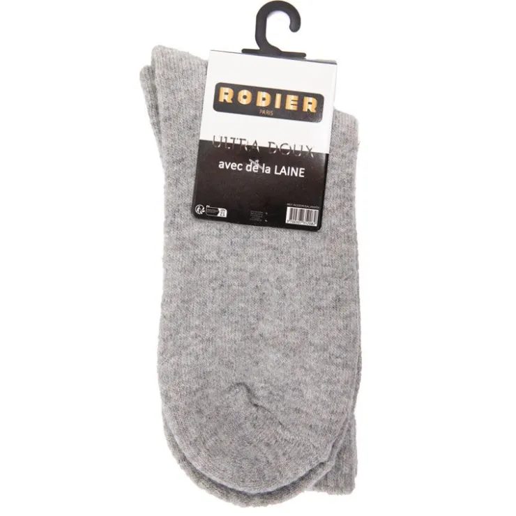 RODIER Chaussettes ultra douces salamata Femme GRIS CLAIR Online