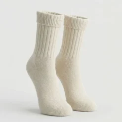 BURTON OF LONDON Chaussettes ultra doux chacha Femme BLANC ECRU