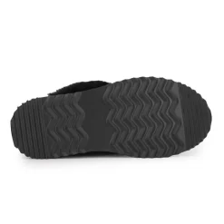 KELARA Chausson fourré fausse fourrure semelle épaisse Femme NOIR Best