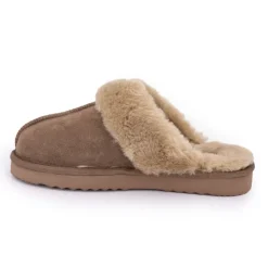 KELARA Chausson fourré fausse fourrure semelle épaisse Femme MARRON Best