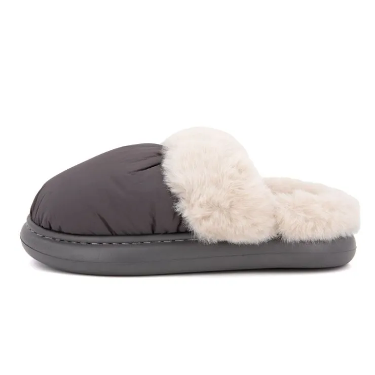 CHANTAL THOMASS Chausson tissu intérieur fourré Sirine Elinara semelle contrastée Femme GRIS FONCE Outlet