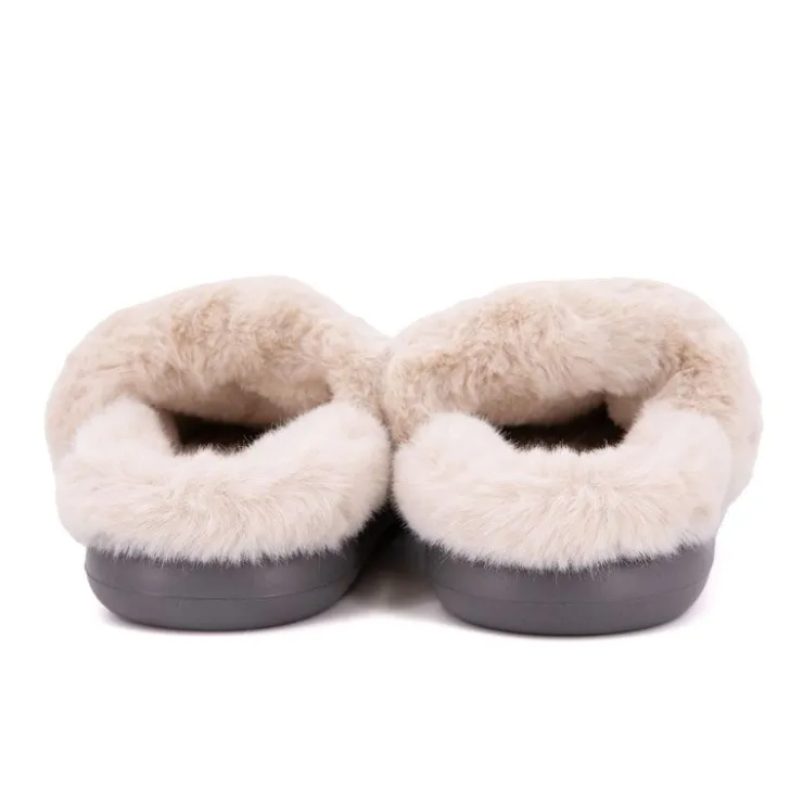 CHANTAL THOMASS Chausson tissu intérieur fourré Sirine Elinara semelle contrastée Femme GRIS FONCE Outlet