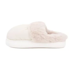CHANTAL THOMASS Chausson tissu intérieur fourré Sirine Elinara semelle contrastée Femme BLANC ECRU New