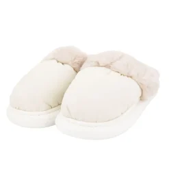 CHANTAL THOMASS Chausson tissu intérieur fourré Sirine Elinara semelle contrastée Femme BLANC ECRU New