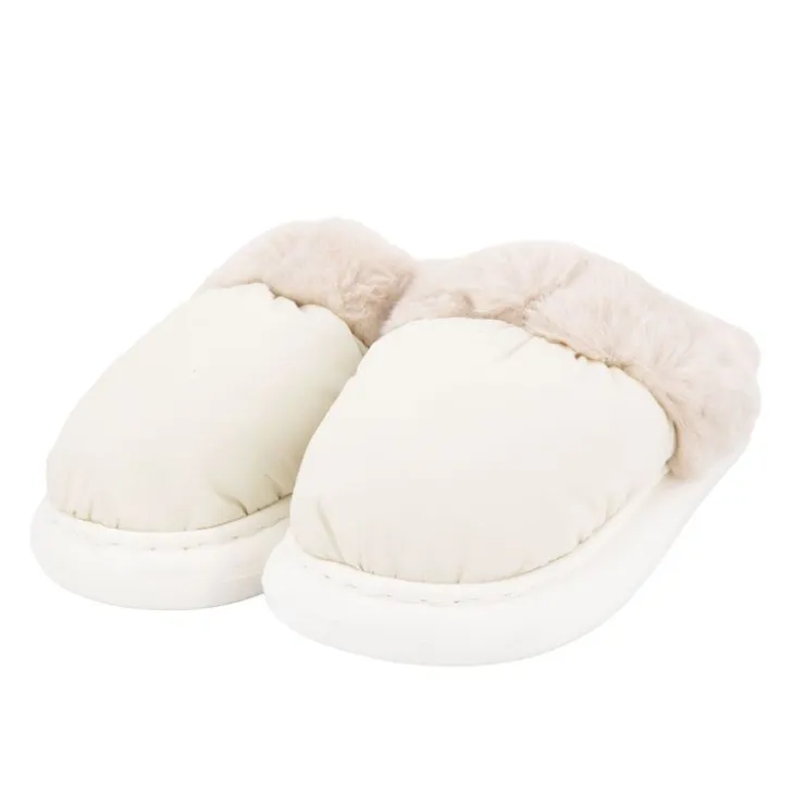 CHANTAL THOMASS Chausson tissu intérieur fourré Sirine Elinara semelle contrastée Femme BLANC ECRU New