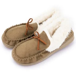 MANOUKIAN Chaussons fermes fourrés cecilia Femme BEIGE