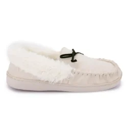 MANOUKIAN Chaussons fermes fourrés cecilia Femme BLANC ECRU