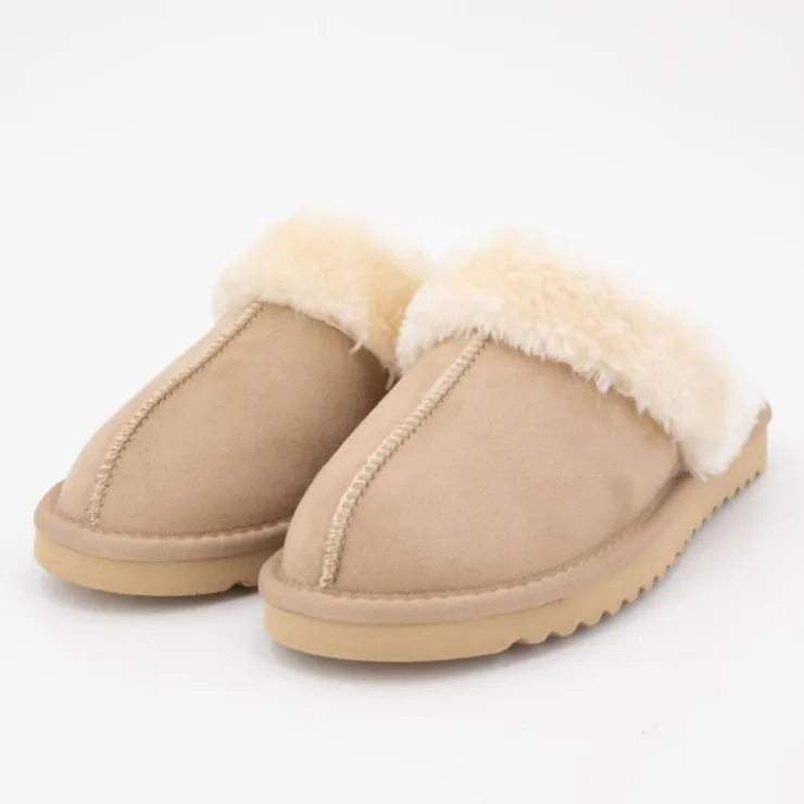 LOVETT Chaussons fourrés Femme BEIGE Outlet