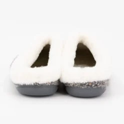 BONADONA Chaussons sabina moutonné avec tweed Femme GRIS Hot