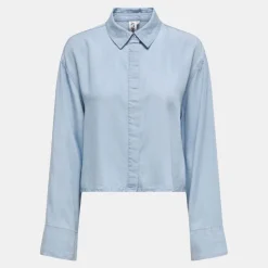 ONLY Chemise à boutons dos nu Femme BLEU CLAIR Outlet