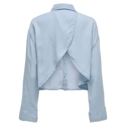 ONLY Chemise à boutons dos nu Femme BLEU CLAIR Outlet