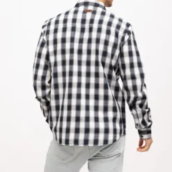 DEELUXE 74 Chemise à carreaux pieter coton Homme BLEU FONCE Best