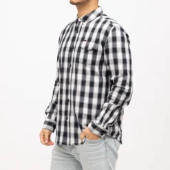 DEELUXE 74 Chemise à carreaux pieter coton Homme BLEU FONCE Best