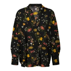 VERO MODA Chemise à fleurs avec boutons Femme NOIR Hot