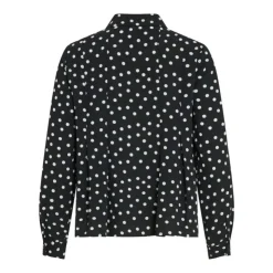 VILA Chemise à pois rasha black beauty fluide Femme NOIR