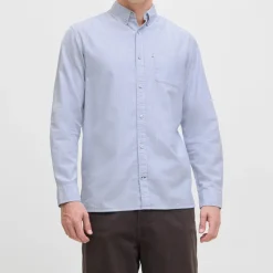 JACK & JONES Chemise à rayures infinity oxford coton Homme BLEU Online