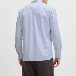 JACK & JONES Chemise à rayures infinity oxford coton Homme BLEU Online