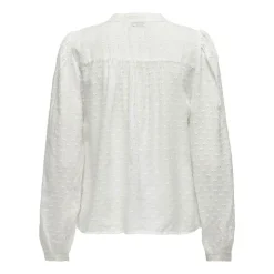 JDY Chemise he manches longues dentelle Femme BLANC Outlet