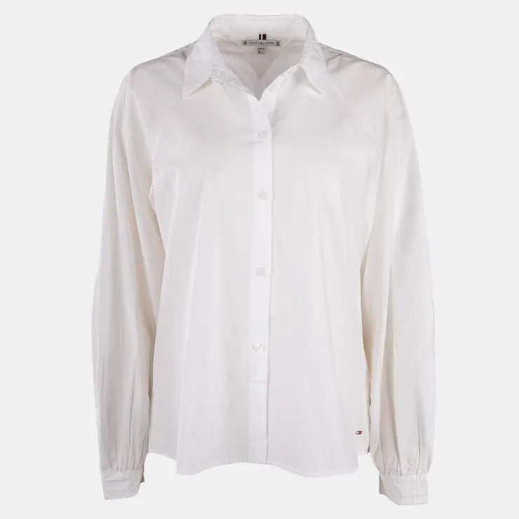 TOMMY HILFIGER Chemise he regular 100% coton Femme BLANC Outlet