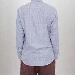 BILL TORNADE Chemise motif pied de poule coton Homme BLEU Sale