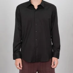 BILL TORNADE Chemise classique coton à enfiler Homme NOIR Online