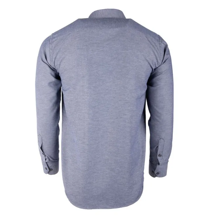 BILL TORNADE Chemise classique droite Homme BLEU PETROLE Discount