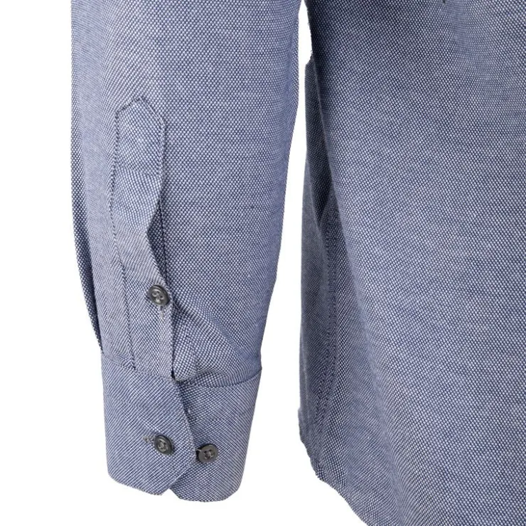 BILL TORNADE Chemise classique droite Homme BLEU PETROLE Discount