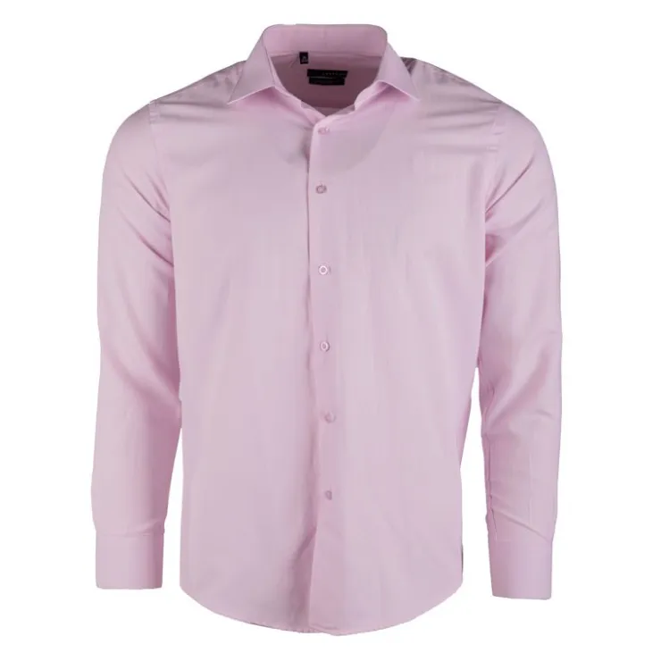 BILL TORNADE Chemise classique droite Homme ROSE Outlet