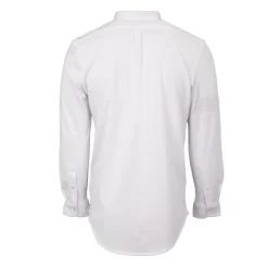 BILL TORNADE Chemise classique tissu chiné en coton Homme BLANC