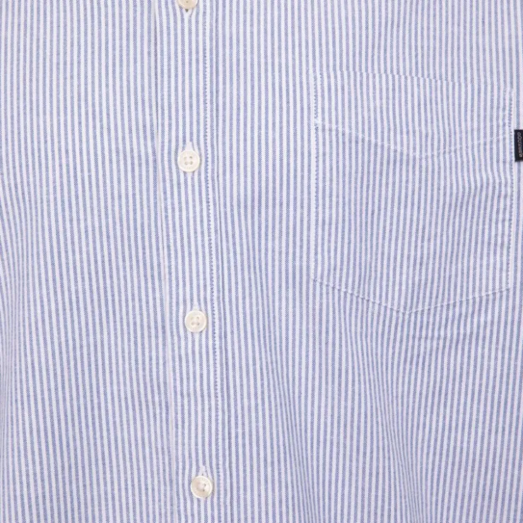 DOCKERS Chemise col à boutons avec motifs rayures Homme BLEU CLAIR Hot