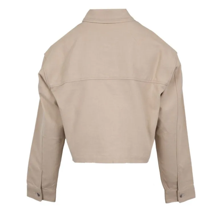 CALVIN KLEIN Chemise denim crop Femme BEIGE Outlet