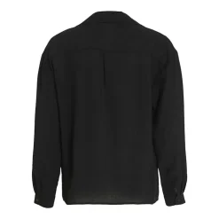 VILA Chemise Domira col v black beauty Femme NOIR