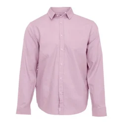 DEELUXE 74 Chemise en lin coton couleur unie Homme ROSE Outlet