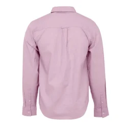 DEELUXE 74 Chemise en lin coton couleur unie Homme ROSE Outlet