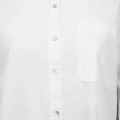 DEELUXE 74 Chemise en lin orana avec coeur brodé jaune Femme BLANC ECRU Hot