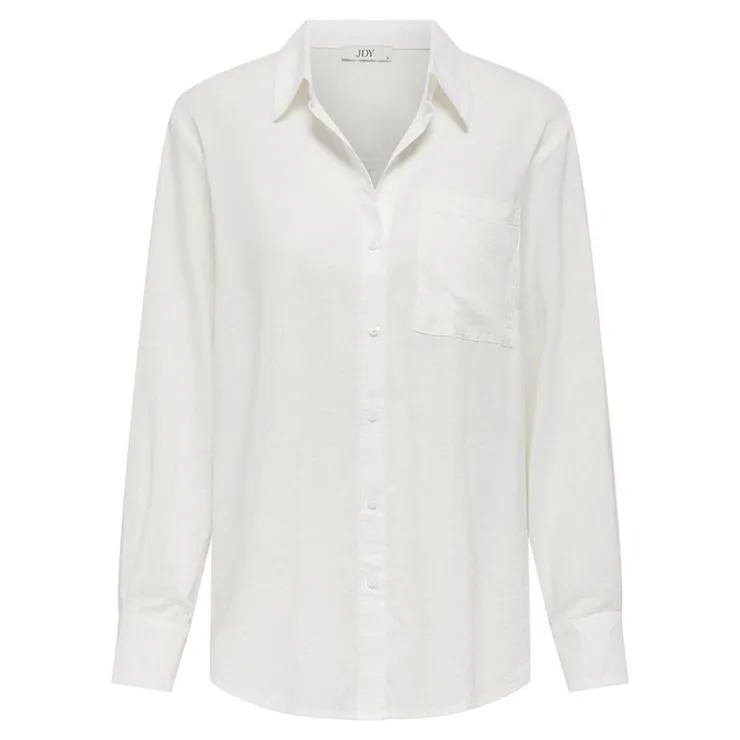 JDY Chemise fluide Kimie regular coton Femme BLANC Discount