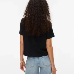 VERO MODA Chemise légère easy e à poches Femme NOIR Discount