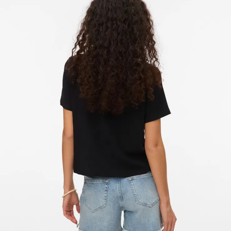 VERO MODA Chemise légère easy e à poches Femme NOIR Discount