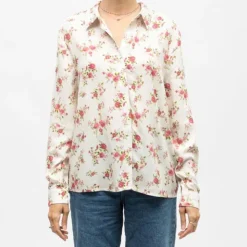 LA PETITE ETOILE Chemise légère vintage à fleurs cosie Femme BLANC Online