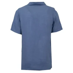 PANAME BROTHERS Chemise manches courtes lin mélangé Homme BLEU INDIGO