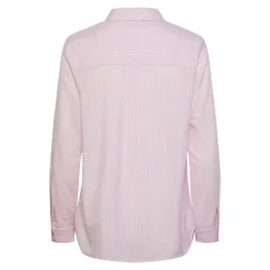 PIECES Chemise manches longues à rayures Femme ROSE CLAIR Best