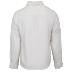 PANAME BROTHERS Chemise manches longues lin mélangé Homme BLANC ECRU Outlet