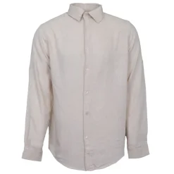 PANAME BROTHERS Chemise manches longues lin mélangé Homme BEIGE Sale