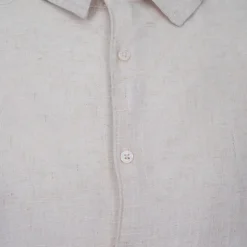 PANAME BROTHERS Chemise manches longues lin mélangé Homme BEIGE Sale