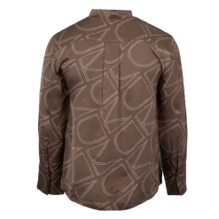 CALVIN KLEIN Chemise effet satiné légère avec logo Femme MARRON Hot